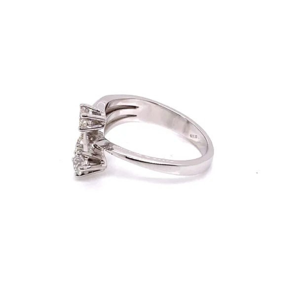 Anello trilogy in oro bianco e diamanti ct.0.51 - immagine 7