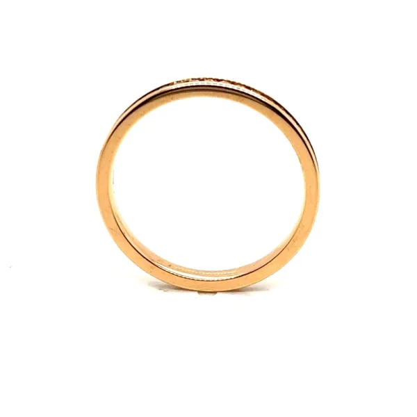 Anello eternity in oro rosa e diamanti fancy brown ct.0.51 - immagine 4