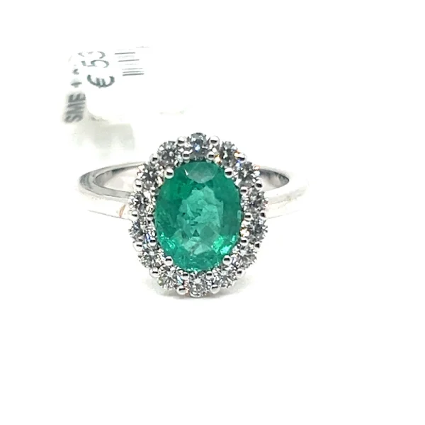 Anello Royal Kate con Smeraldo e Diamanti - immagine 5