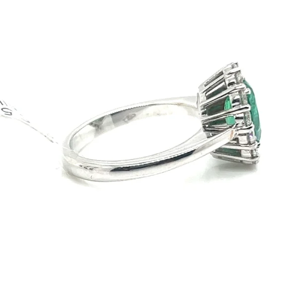 Anello Royal Kate con Smeraldo e Diamanti - immagine 3