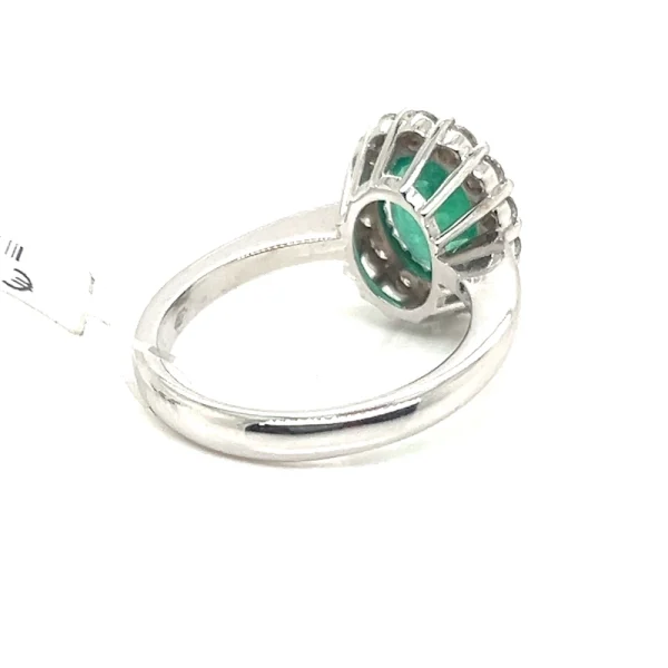 Anello Royal Kate con Smeraldo e Diamanti - immagine 2