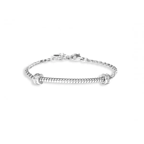 Bracciale in argento e zirconi