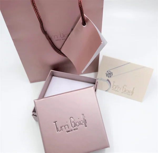 Collana in argento 925 con lucchetto love e zirconia cubica - immagine 2