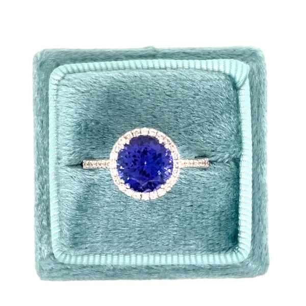 Anello con Tanzanite e Diamanti