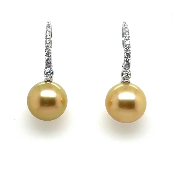 Orecchini con perla Australiana Gold