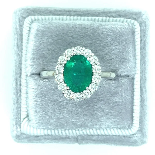 Anello Royal Kate con Smeraldo e Diamanti
